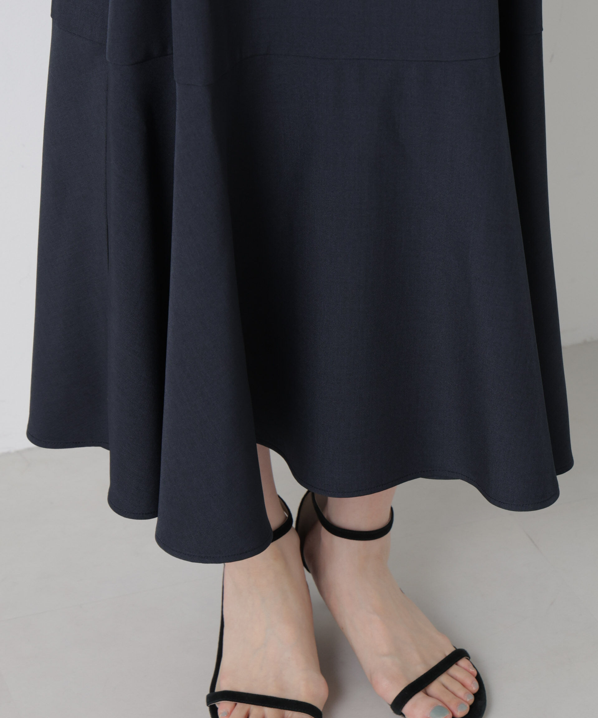 nano･universe「ヘムフレアクルミボタンスリーブワンピース」|ワンピース|