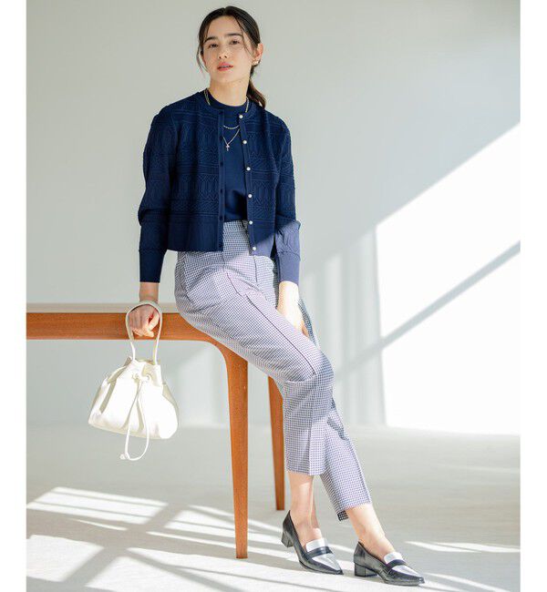 組曲「【2SET・WEB限定】編地ニット ツインセット」|カーディガン|