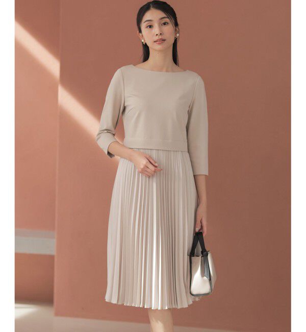 組曲「【KUMIKYOKU NAVY】ジャージーコンビプリーツ ワンピース」|ワンピース|