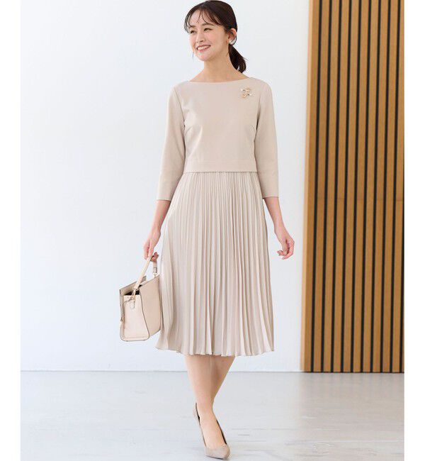 組曲「【KUMIKYOKU NAVY】ジャージーコンビプリーツ ワンピース」|ワンピース|