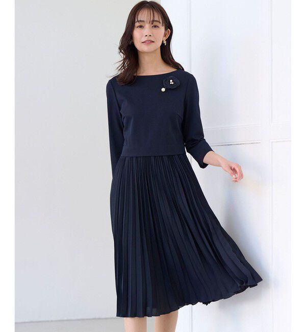 組曲「【KUMIKYOKU NAVY】ジャージーコンビプリーツ ワンピース」|ワンピース|