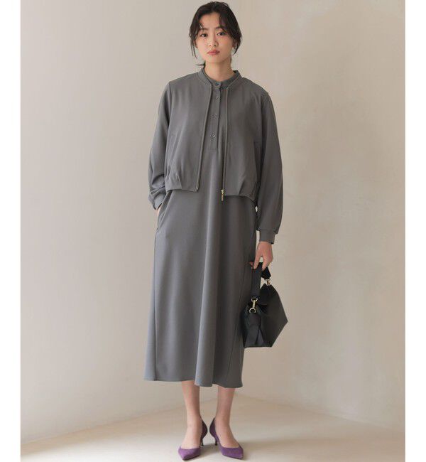 組曲「【WEB限定】ジョーゼットジャージーIライン ワンピース」|ワンピース|