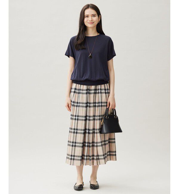 自由区「シアーブライトチェック スカート」|スカート|