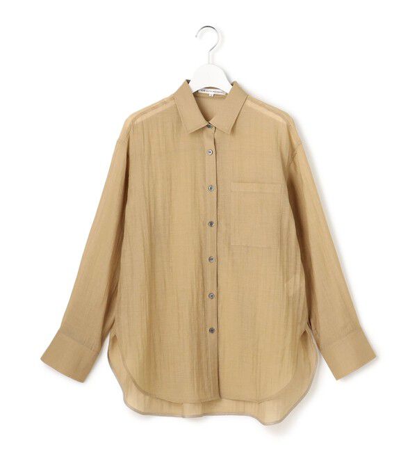 23区「リネンミックスシアースラブ オーバーシャツ」|シャツ・ブラウス|