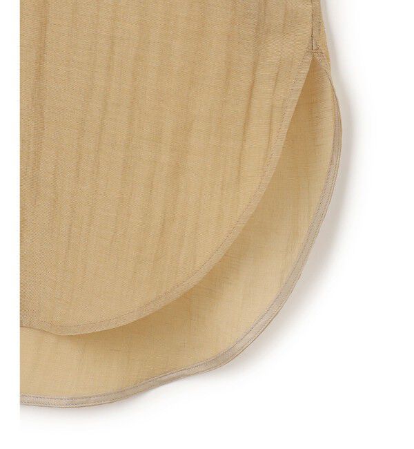 23区「リネンミックスシアースラブ オーバーシャツ」|シャツ・ブラウス|