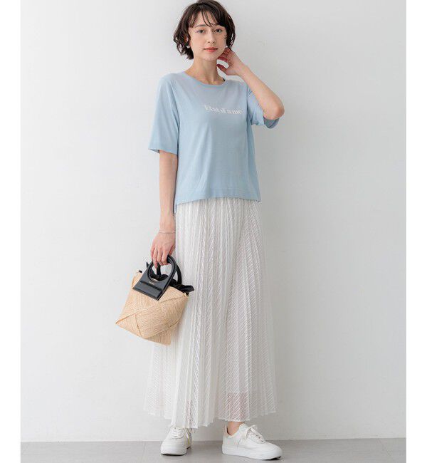 23区「インターシャロゴ レターニット」|ニット・セーター|