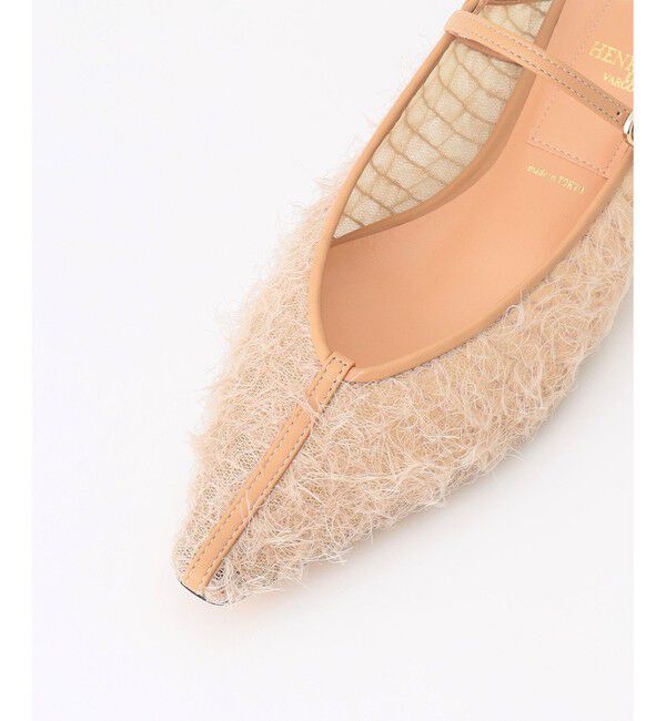 BEIGE,「【一部店舗限定】HENRI EN VARGO / LULU ファーバックストラップパンプス」|パンプス|