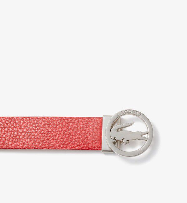 LACOSTE「シルバーサークルバックルベルト」|ベルト|