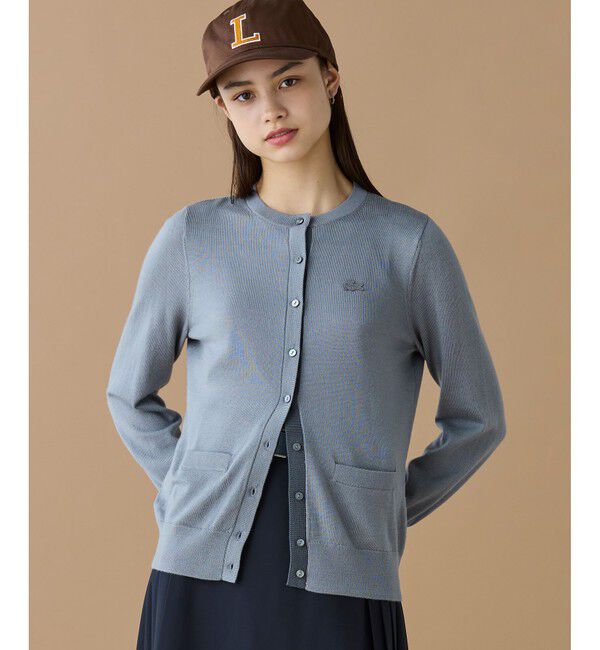 LACOSTE「ウォッシャブルウールニットカーディガン」|カーディガン|