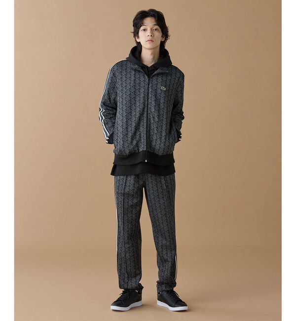 LACOSTE「モノグラムジャカードトラックジャケット 【セットアップ対応】」|スウェット・ジャージ|