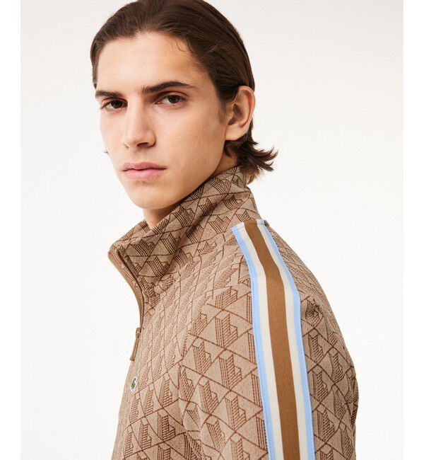 LACOSTE「モノグラムジャカードトラックジャケット 【セットアップ対応】」|スウェット・ジャージ|