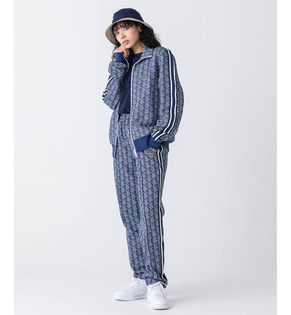 LACOSTE「モノグラムジャカードトラックジャケット 【セットアップ対応】」|スウェット・ジャージ|