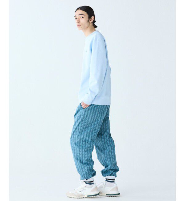 LACOSTE「ワントーンクルーネック 鹿の子ニット / 鹿の子スウェット」|スウェット・ジャージ|