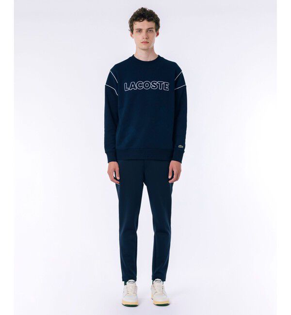 LACOSTE「アウトラインネームステッチクルーネックスウェット トレーナー」|スウェット・ジャージ|