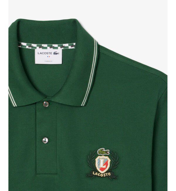 LACOSTE「フロントボーダーパネルポロシャツ」|ポロシャツ|