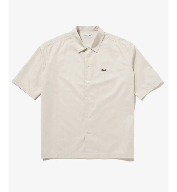 LACOSTE「シルクブレンドオープンカラーシャツ」|シャツ・ブラウス|