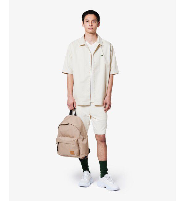 LACOSTE「シルクブレンドオープンカラーシャツ」|シャツ・ブラウス|