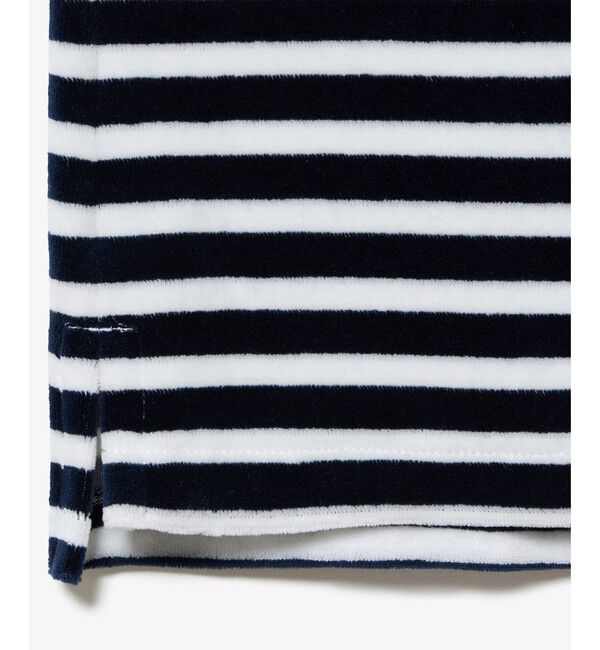 LACOSTE「ベロアボーダー半袖ポロシャツ」|ポロシャツ|