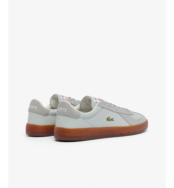 LACOSTE「メンズ BASESHOT PRO 126 1 SMA レザー スエード切り替え ローカットスニーカー」|スニーカー|
