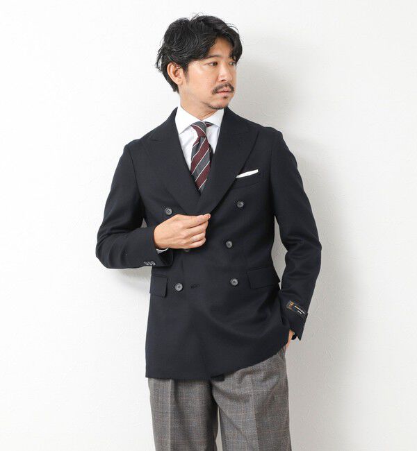 NOLLEY'S goodman「《ビジカジ対応》尾州 WOOL W JACKET 25AW」|テーラードジャケット|