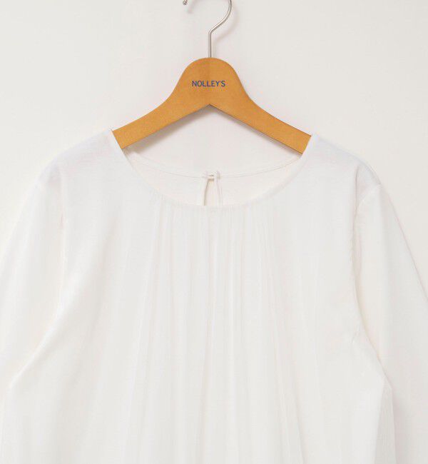 NOLLEY'S「ウォッシャブルチュールレイヤード2WAYブラウス」|シャツ・ブラウス|