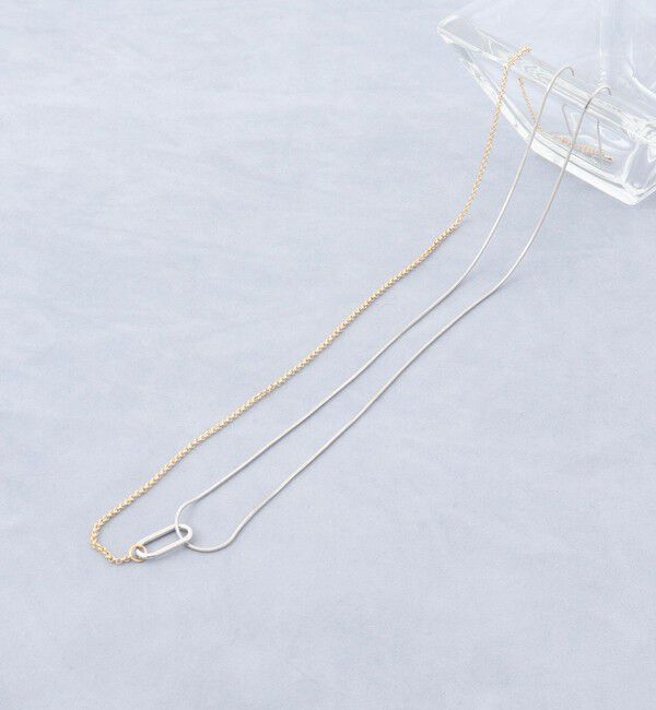 grace grace「【grace grace/グラスグラス】アシメMIXネックレス」|ネックレス|マルチ