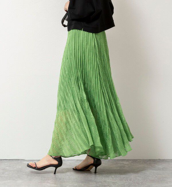 NOLLEY'S「【WEB限定】ウォッシャブルシアーチェックプリーツスカート」|スカート|