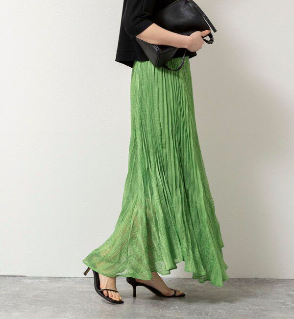 NOLLEY'S「【WEB限定】ウォッシャブルシアーチェックプリーツスカート」|スカート|