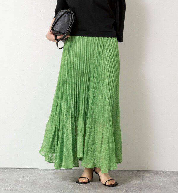 NOLLEY'S「【WEB限定】ウォッシャブルシアーチェックプリーツスカート」|スカート|