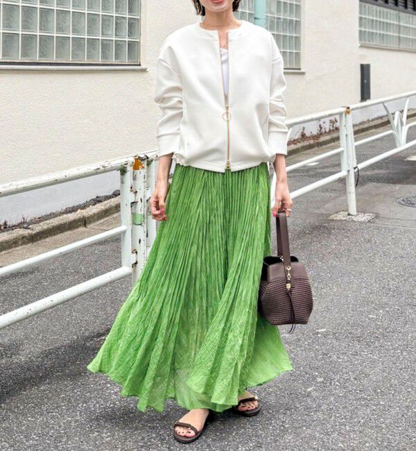 NOLLEY'S「【WEB限定】ウォッシャブルシアーチェックプリーツスカート」|スカート|