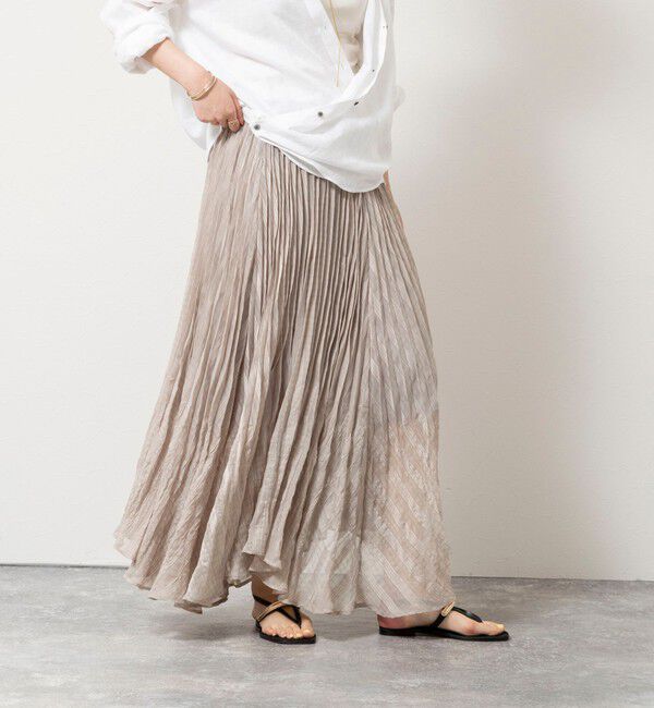 NOLLEY'S「【WEB限定】ウォッシャブルシアーチェックプリーツスカート」|スカート|