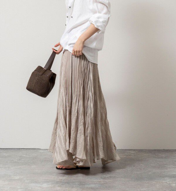 NOLLEY'S「【WEB限定】ウォッシャブルシアーチェックプリーツスカート」|スカート|