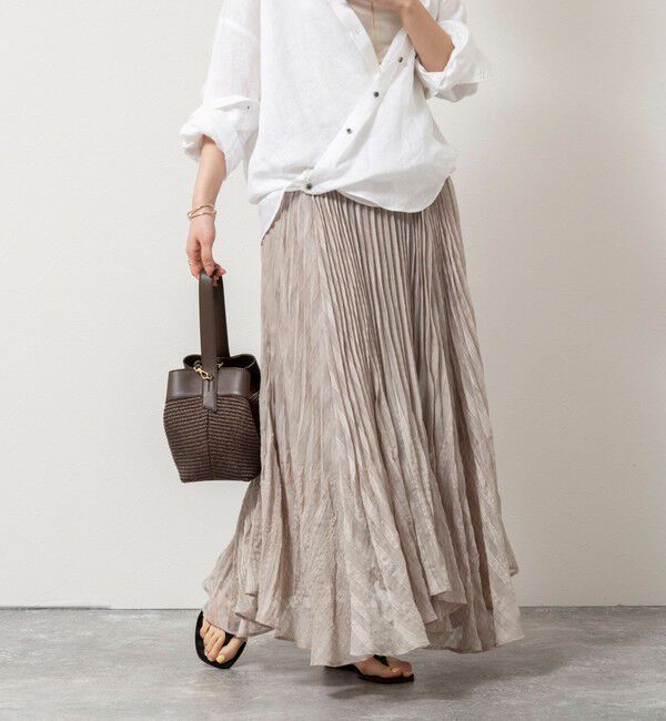 NOLLEY'S「【WEB限定】ウォッシャブルシアーチェックプリーツスカート」|スカート|