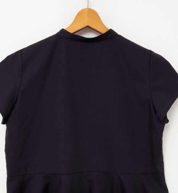 NOLLEY'S「ウォッシャブル前立プリーツペプラムブラウス」|シャツ・ブラウス|