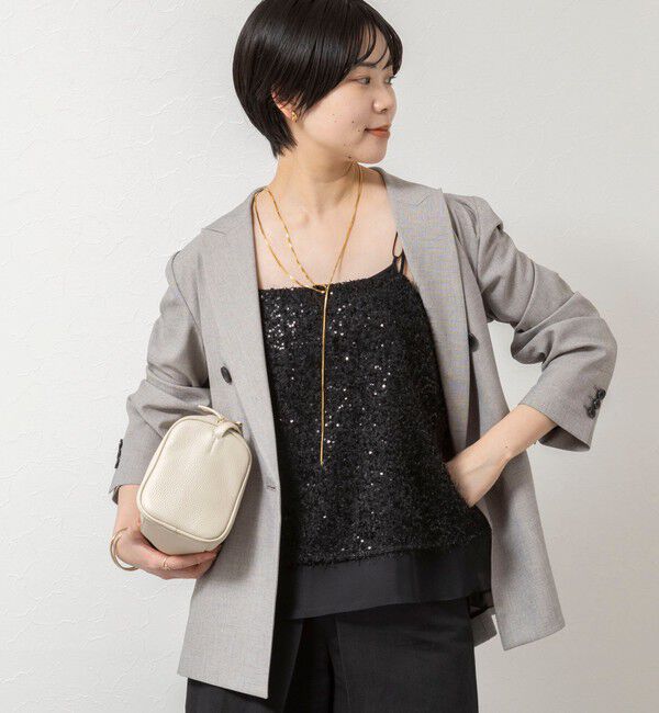 NOLLEY'S sophi「ウォッシャブルフェザースパンコールチュールキャミブラウス」|シャツ・ブラウス|