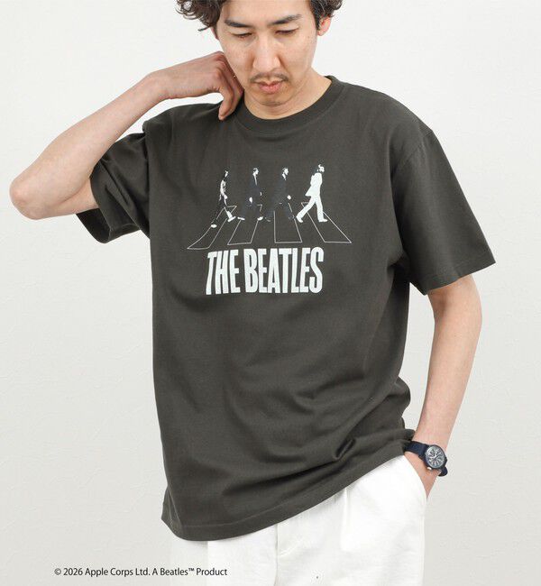 NOLLEY'S goodman「【GOOD ROCK SPEED】THE BEATLES abbey road T プリントTシャツ 26SS」|Tシャツ・カットソー|ブラック