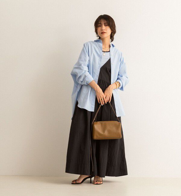 MAQWEL「【追加】【MAQWEL/マクウェル】ウォッシャブルソフトタフタワンピース」|ワンピース|