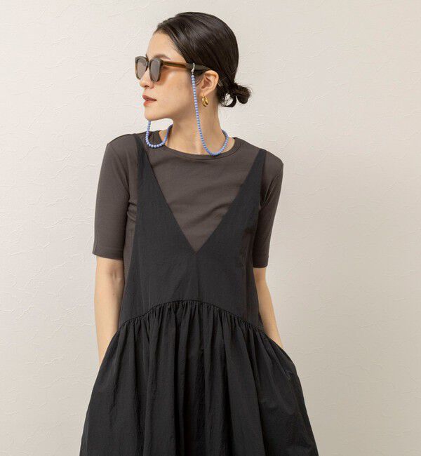 MAQWEL「【追加】【MAQWEL/マクウェル】ウォッシャブルソフトタフタワンピース」|ワンピース|