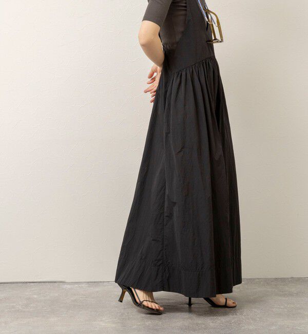 MAQWEL「【追加】【MAQWEL/マクウェル】ウォッシャブルソフトタフタワンピース」|ワンピース|