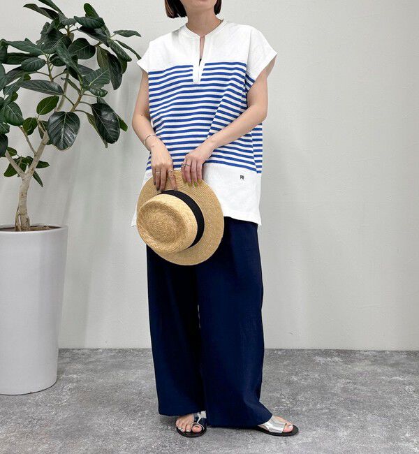 fredy emue「スキッパーフレンチボーダープルオーバーカットソー」|Tシャツ・カットソー|