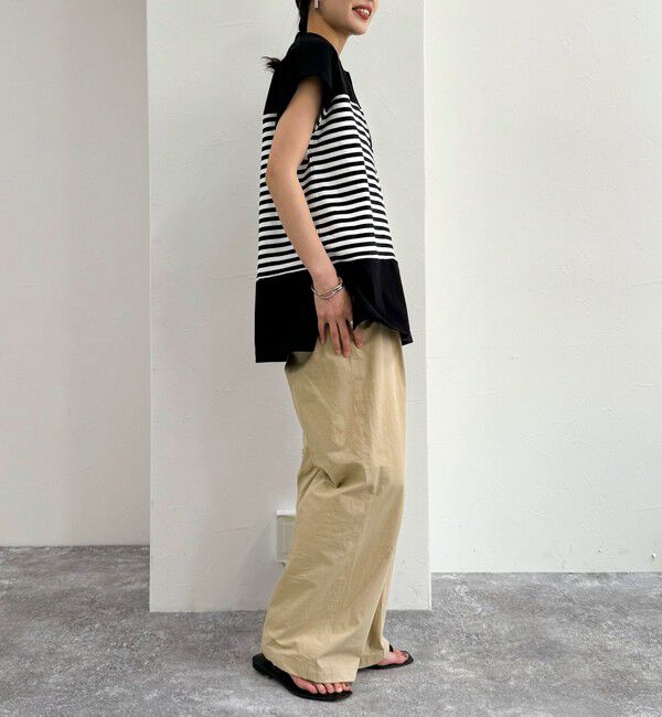 fredy emue「スキッパーフレンチボーダープルオーバーカットソー」|Tシャツ・カットソー|