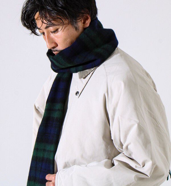 GLOSTER「【TWEED MILL/ツイードミル】ウールチェックストール25」|マフラー|