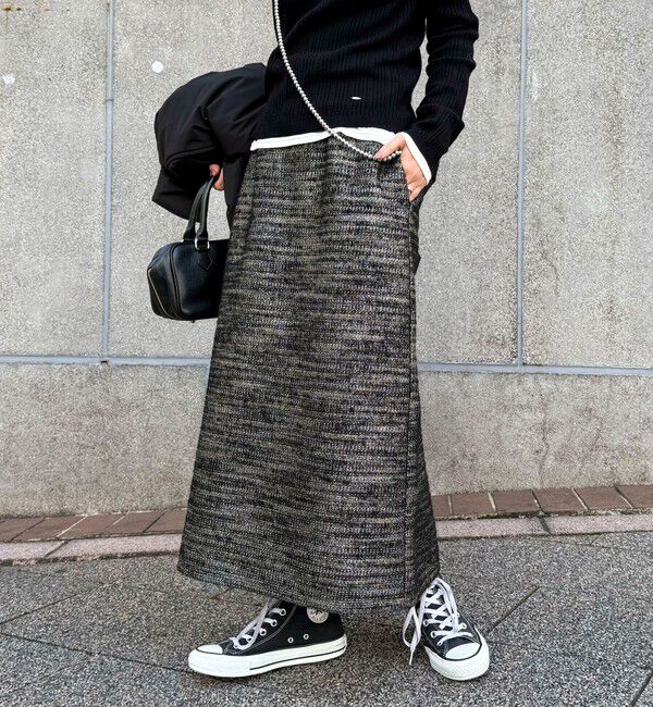 fredy emue「ラメツィードスカート」|スカート|