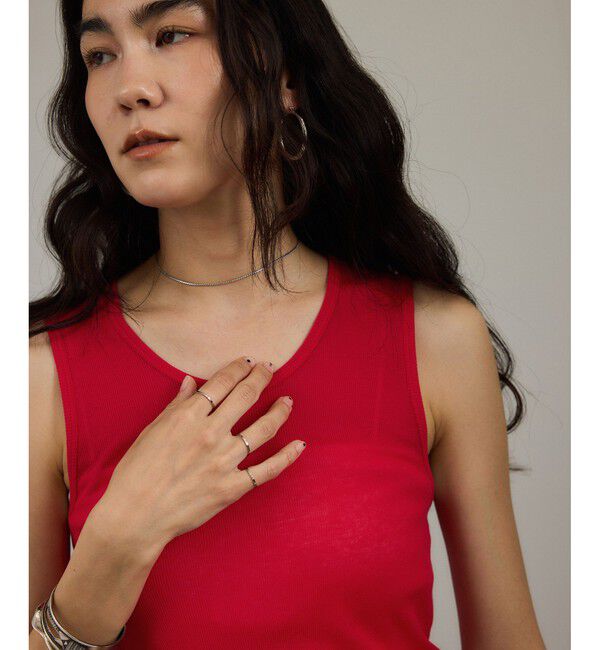 SALON adam et rope'「nu=layerスクープネックタンクトップ」|タンクトップ|