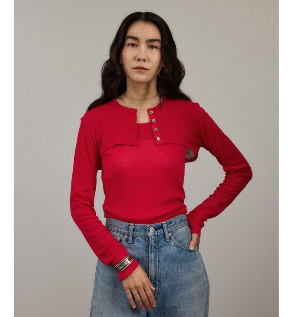 SALON adam et rope'「nu=layerスクープネックタンクトップ」|タンクトップ|