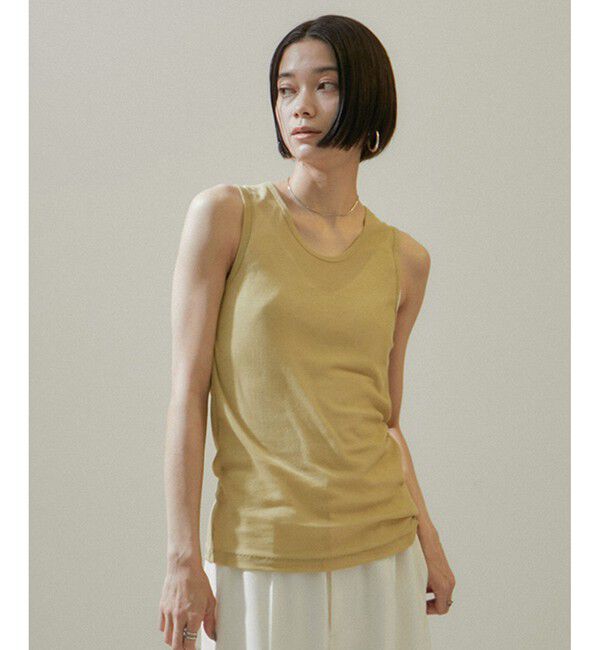 SALON adam et rope'「nu=layerスクープネックタンクトップ」|タンクトップ|