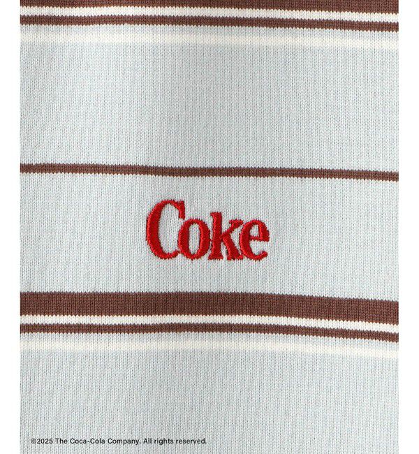 SALON adam et rope'「Coca-Cola マルチボーダーワンピース」|ワンピース|
