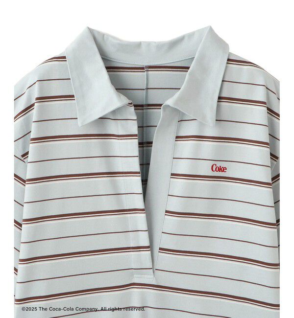 SALON adam et rope'「Coca-Cola マルチボーダーワンピース」|ワンピース|