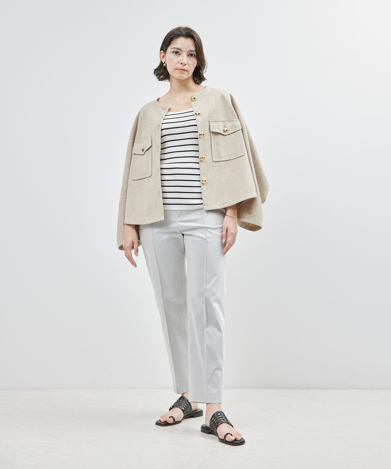 ROPE「【洗える】シルクプロテインニットタンクトップ【メディア掲載】」|タンクトップ|