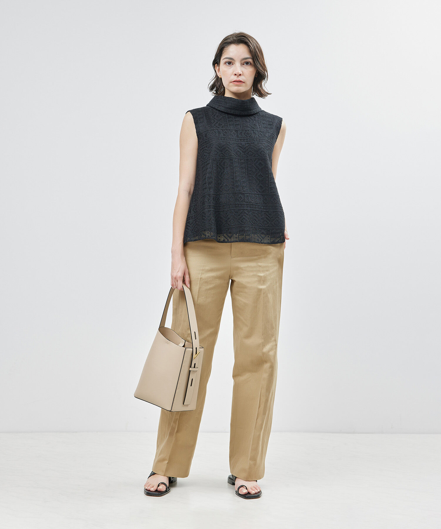 ROPE「サイドタックストレートパンツ【メディア掲載】」|その他|